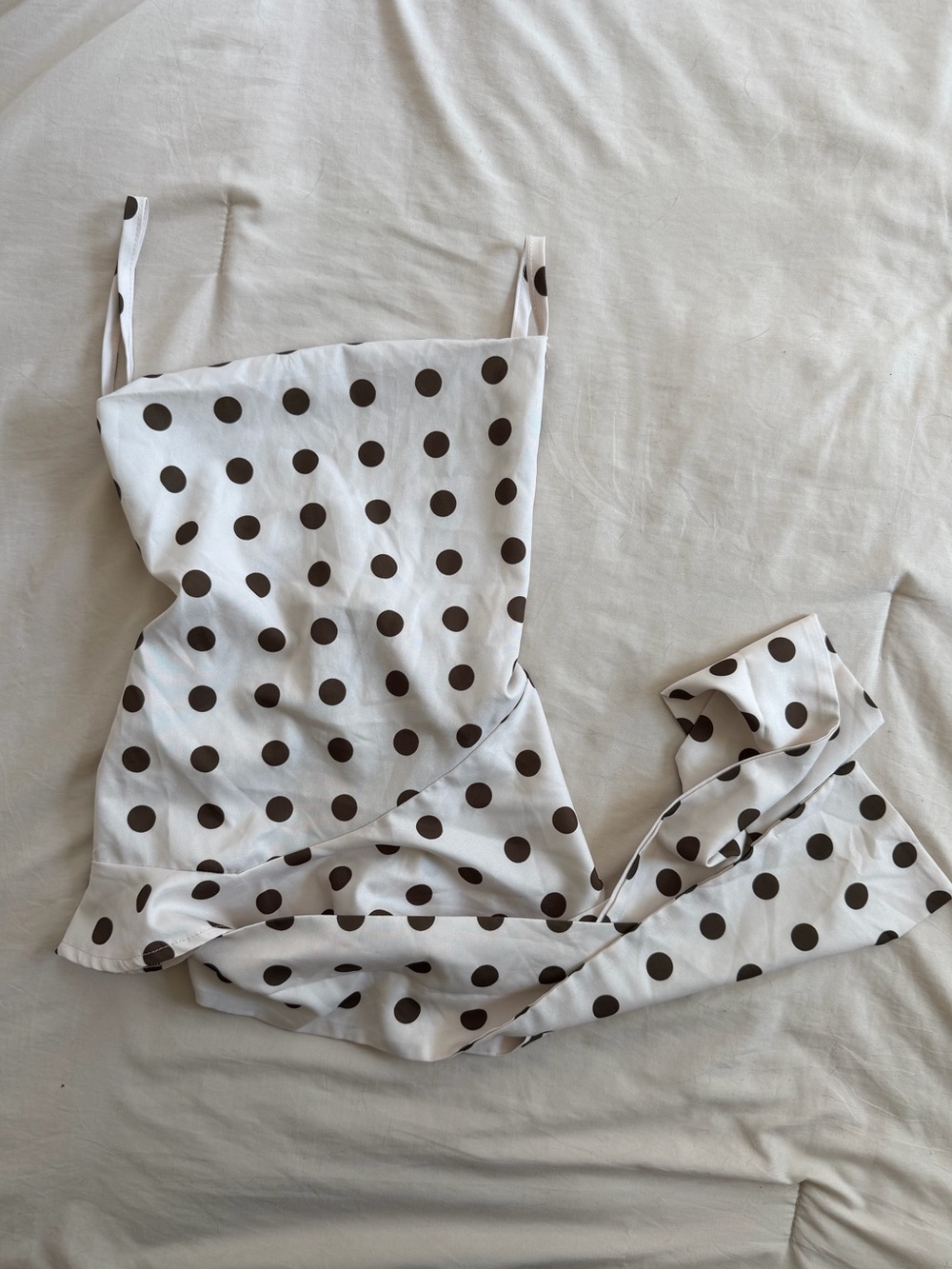 Polka Dot Tie Back Top
